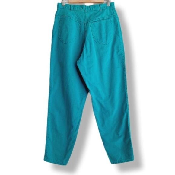 LADY FOOTLOCKER Vintage Hi-Rise Mom Jeans Teal Sz 14 | 16 - Picture 2 of 11